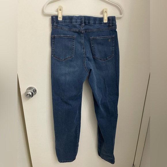 Canyon Retreat (Denim & Co.) distressed jeans with tuxedo stripe - Picture 4 of 11